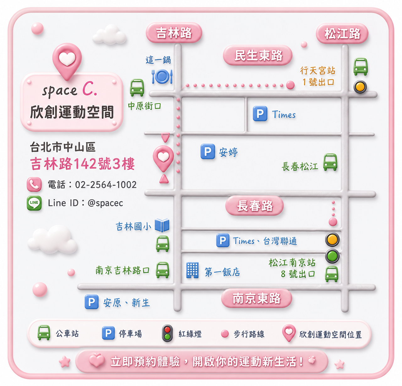 space C. 位置地圖
